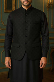 T2 Club Men's Textured Premium Waistcoat