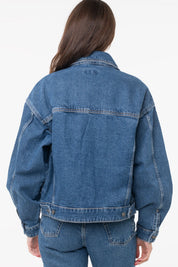 Guess Women's Oversized Denim Trucker Jacket