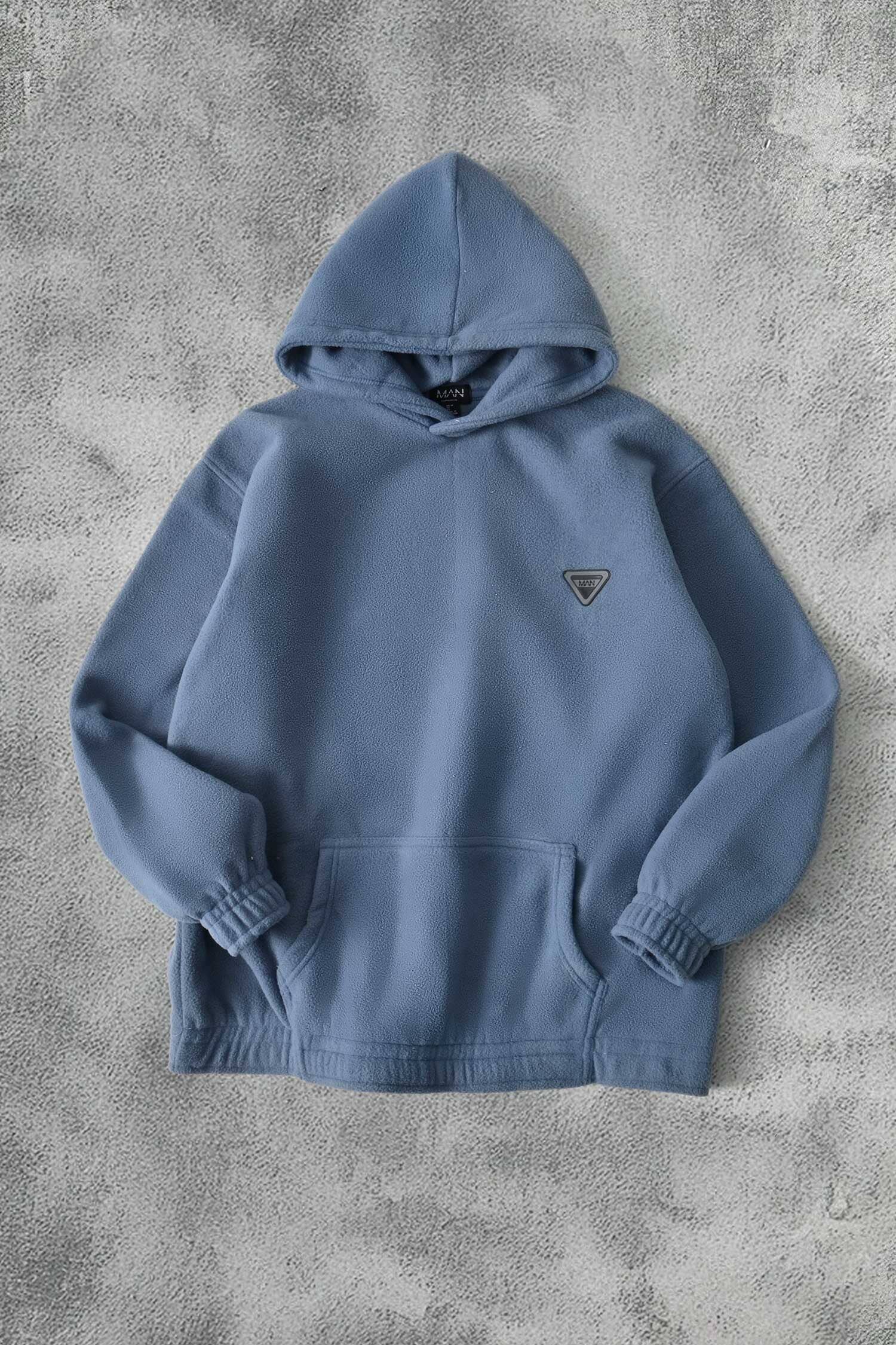BHM Men's Oversized Polar Fleece Minor Fault Pullover Hoodie