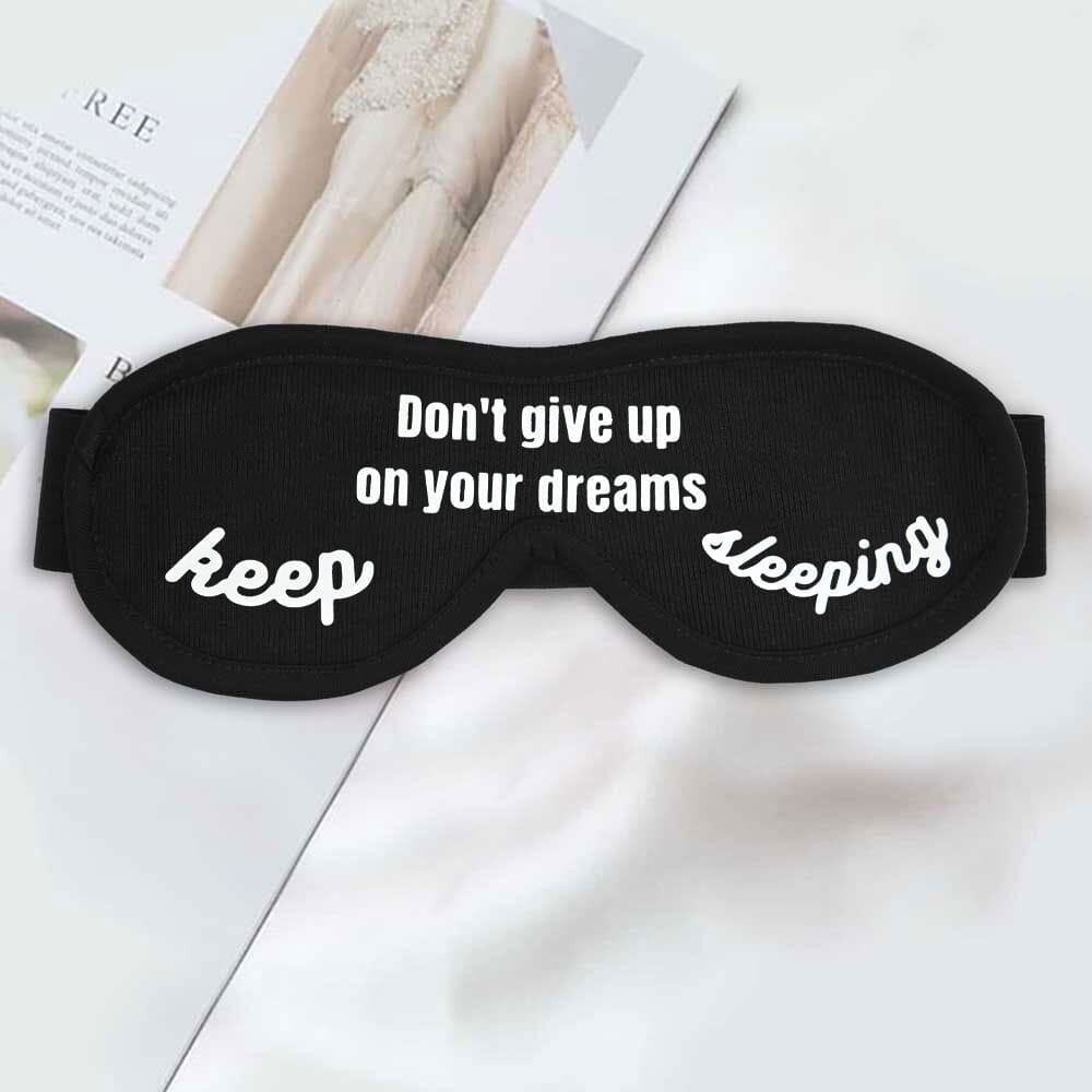 Polo Republica 'Sustainable Comfort' Eye Mask for Sleeping Eyewear Polo Republica Black Keep Sleeping 