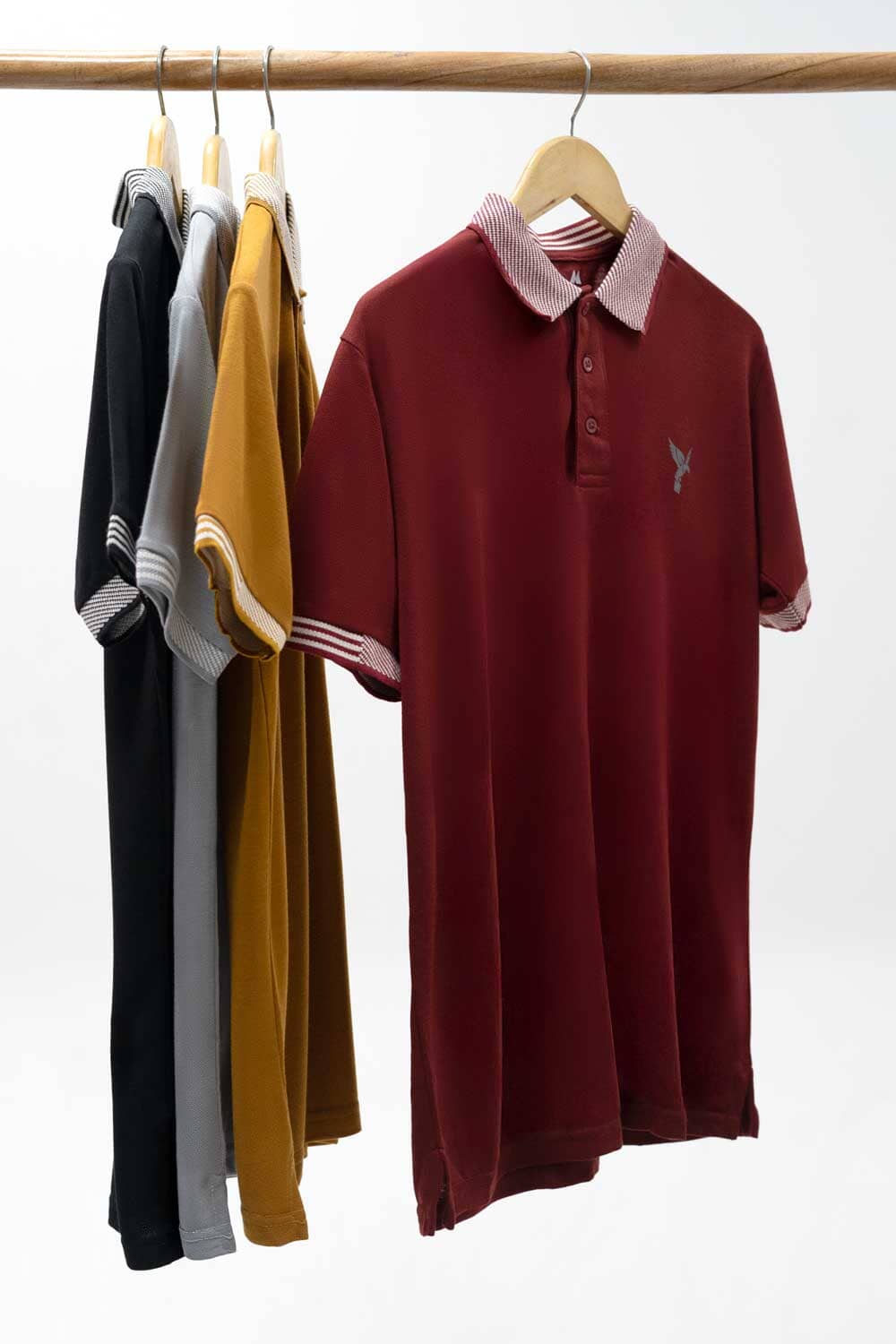 Max 21 Men's Jacquard Trim Polo Shirt