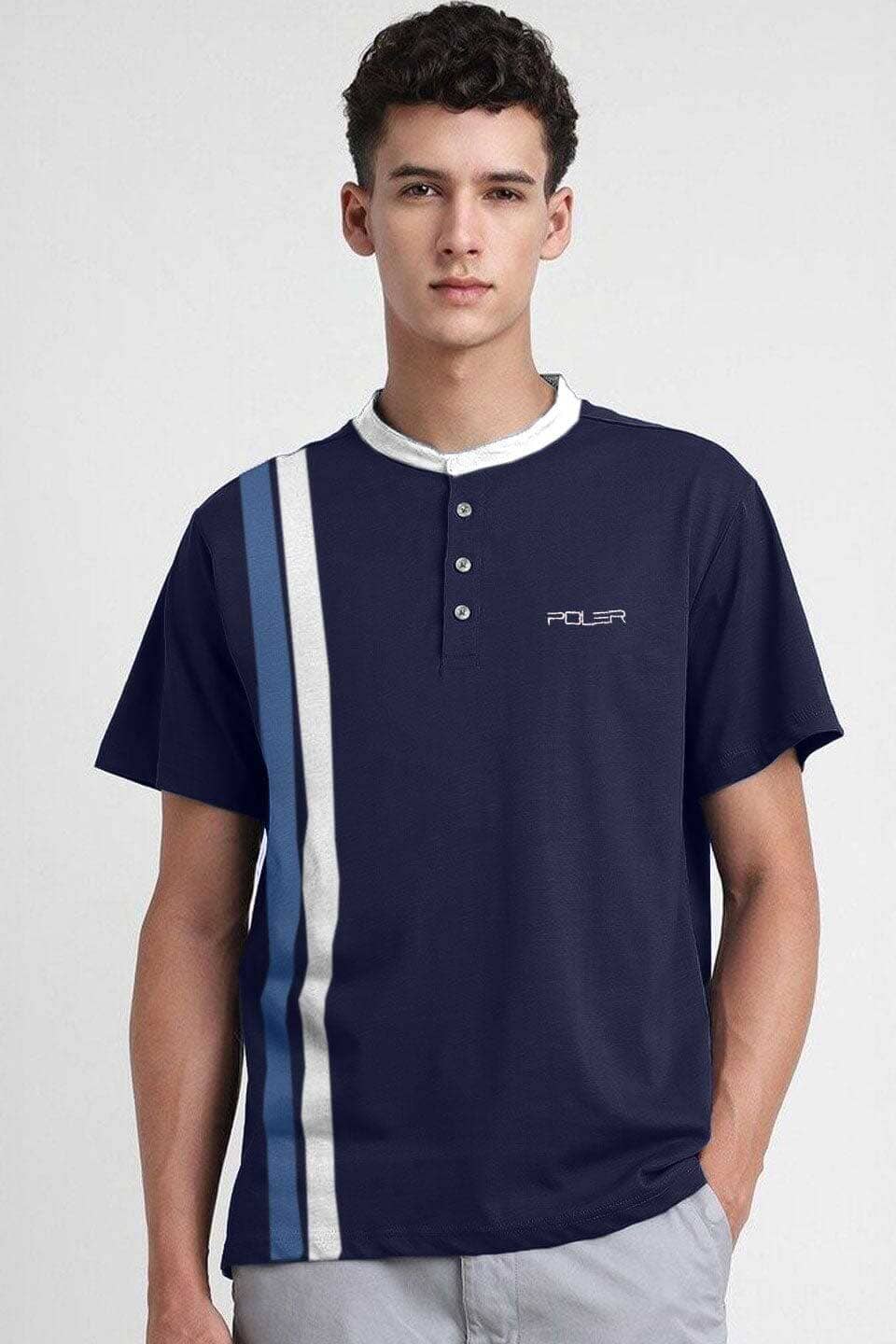 Navy & White