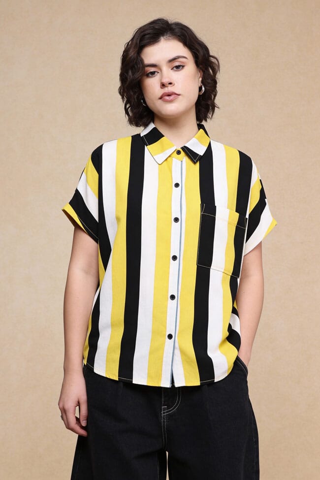 East West Women's Striped Casual Shirt