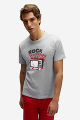 Polo Republica Men's Rocks Printed Short Sleeve Tee Shirt