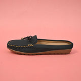 Women's Tassels Style Open Back Moccasin Shoes