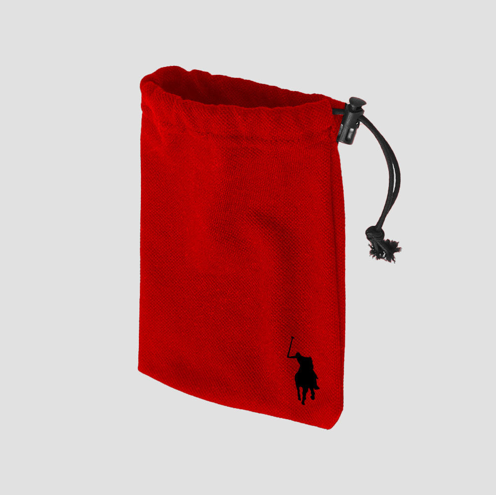 Polo Republica Multipurpose Pony Pouch. Made-With-Waste! Stationary & General Accessories Polo Republica Red & Black S (7 X 5) 