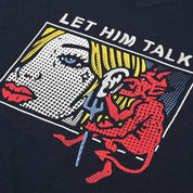 BDY Women Let Him Talk Printed V- Neck Tee Shirt Women's Tee Shirt Image 