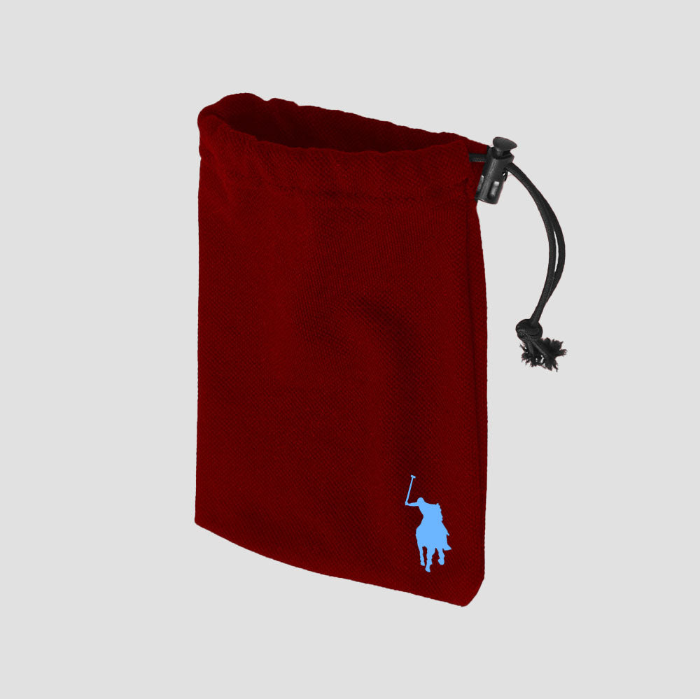 Polo Republica Multipurpose Pony Pouch. Made-With-Waste! Stationary & General Accessories Polo Republica Burgundy S (7 X 5) 
