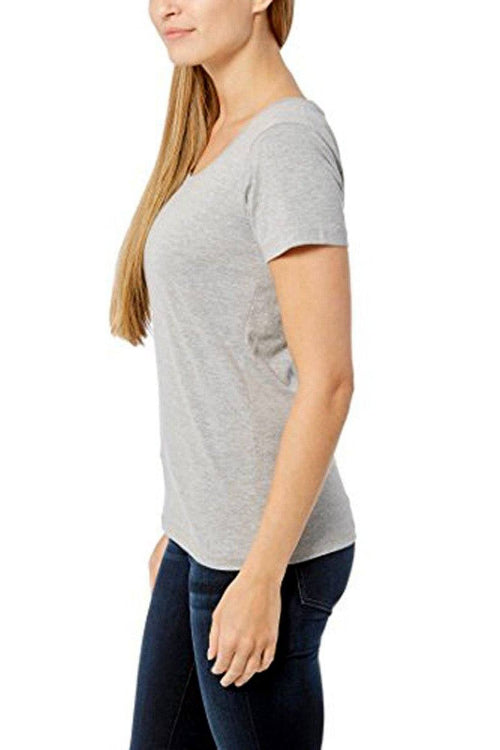 Women's Short Sleeve Round Neck Minor Fault Tee Shirt