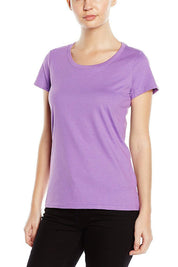Women's Short Sleeve Round Neck Minor Fault Tee Shirt