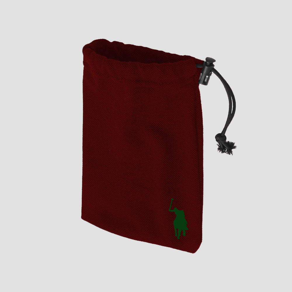 Polo Republica Multipurpose Pony Pouch. Made-With-Waste! Stationary & General Accessories Polo Republica Burgundy & Green S (7 X 5) 