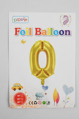 Unicorn Golden Number Digits Balloons