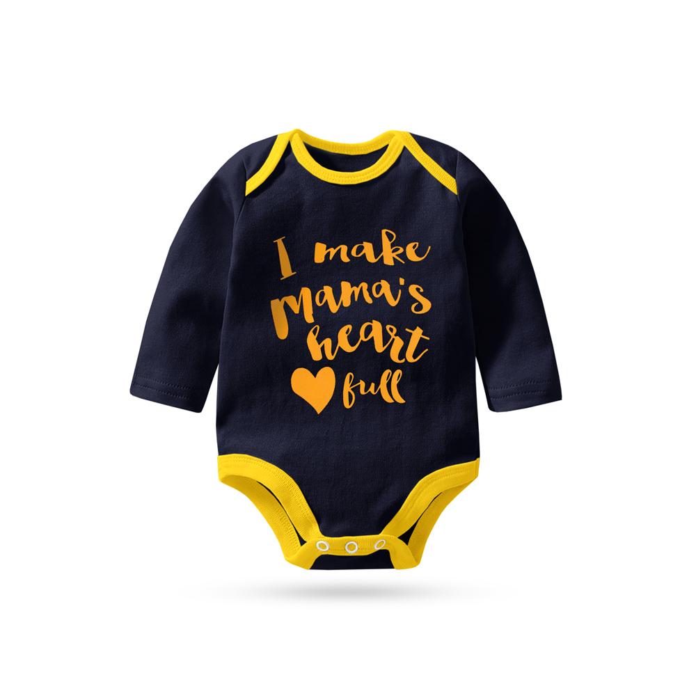Polo Republica Make Mama's Heart Pique Long Sleeve Baby Romper Babywear Polo Republica 