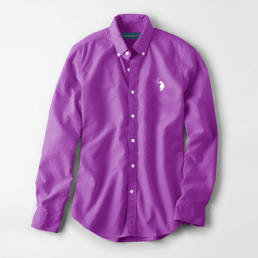 Polo Republica Men's Brandeta Minor Fault Casual Shirt Minor Fault Polo Republica Magenta S 