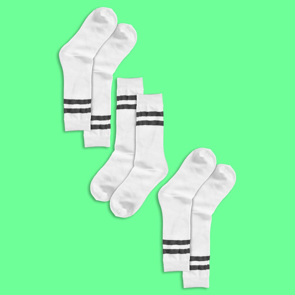 Kid's Gliwice Stripes Style Regular Socks - Pack of 3 Pairs