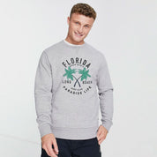Polo Republica Men's Florida Printed Minor Fault Fleece Sweat Shirt Minor Fault Polo Republica 