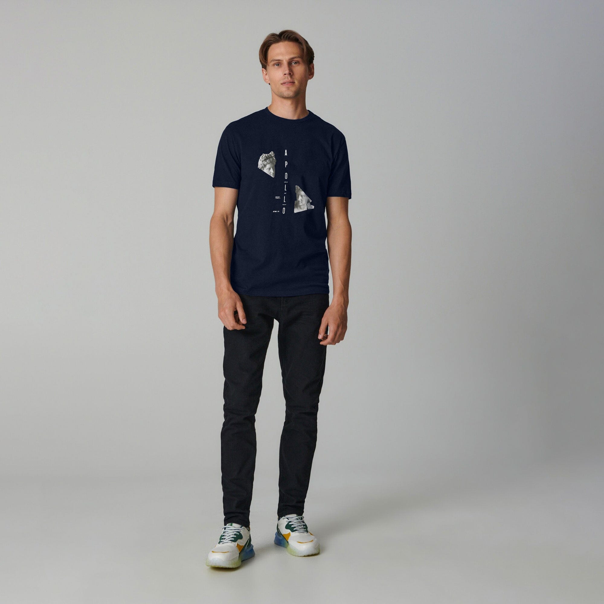 Polo Republica Men's Apollo Printed Short Sleeve Tee Shirt Men's Tee Shirt Polo Republica Dark Navy S 
