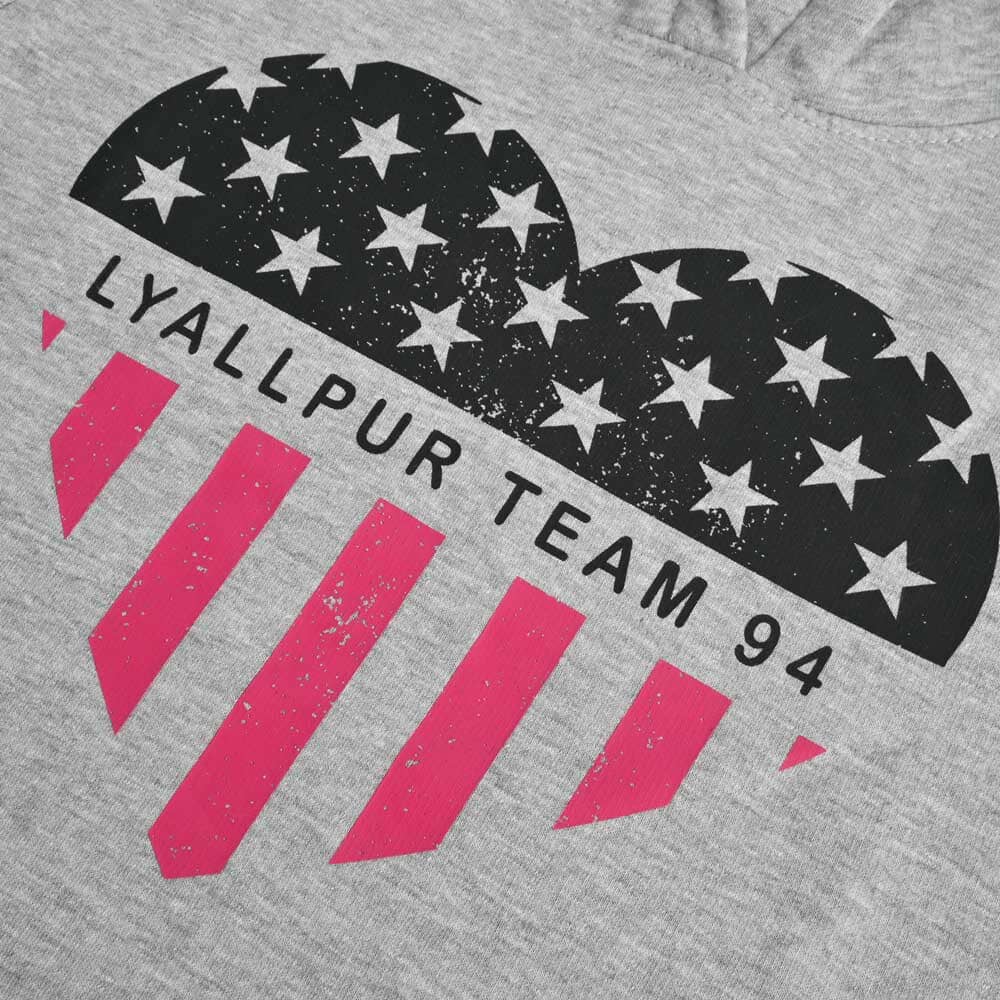 Lyallpur Kid's Lyallpur V- Design Team 94 Printed Pullover Hoodie Boy's Pullover Hoodie LFS 