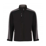 ORN Men's Contrast Panel Soft Shell Minor Fault Jacket Minor Fault Image Black Graphite XS 