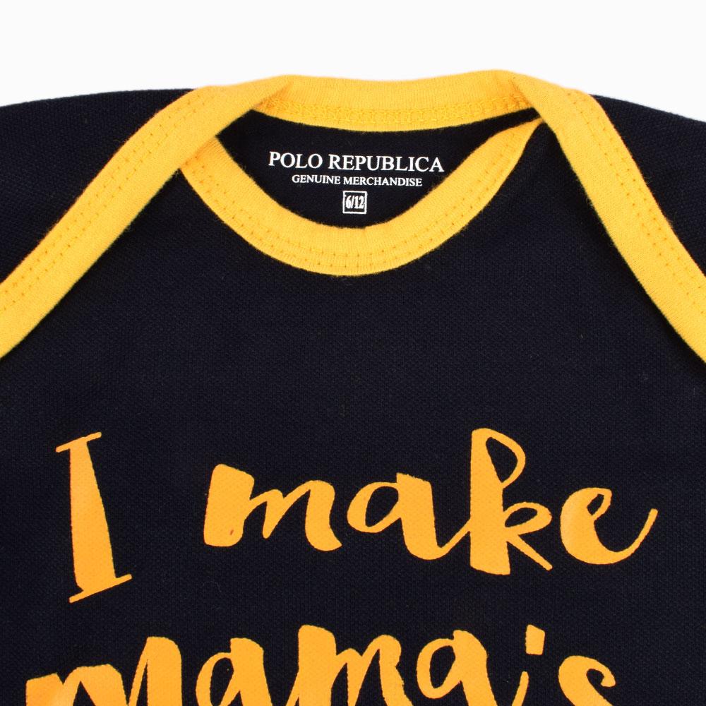 Polo Republica Make Mama's Heart Pique Long Sleeve Baby Romper Babywear Polo Republica 
