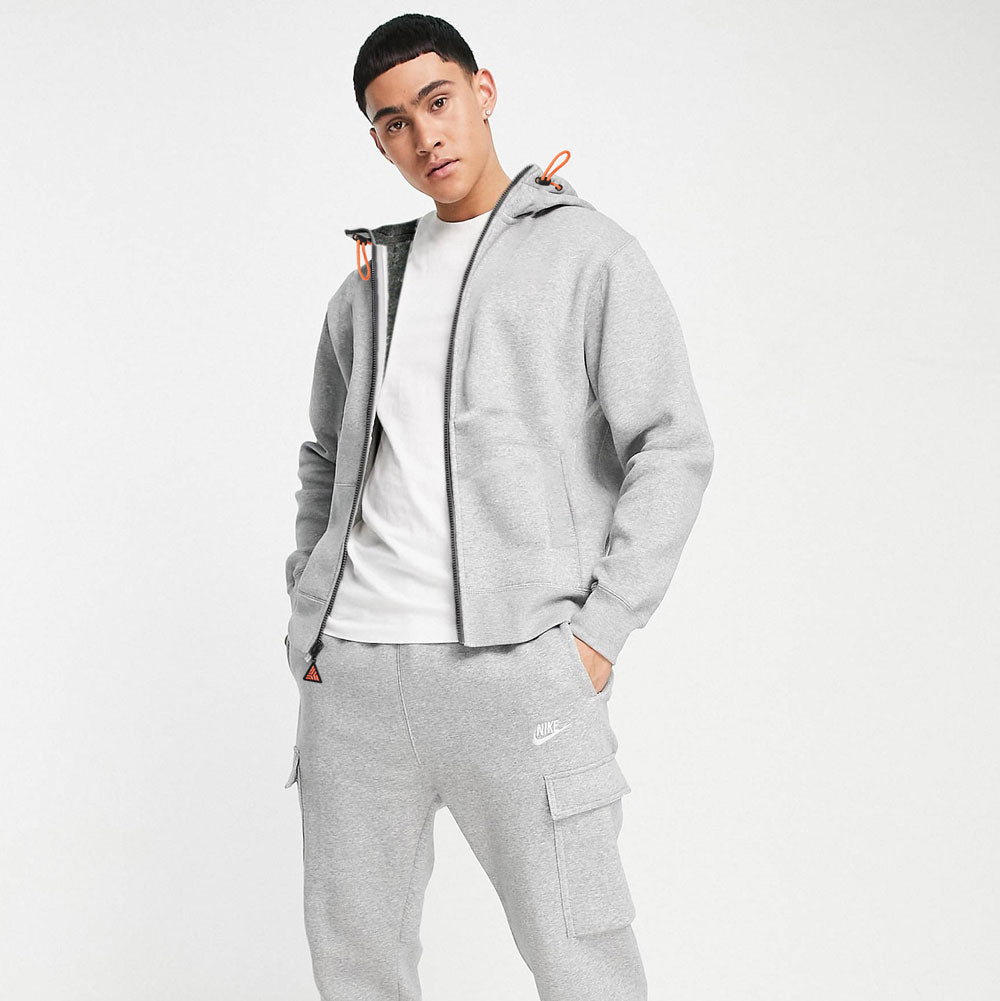 Axinite Men's Sherpa Fleece Minor Fault Zipper Hoodie Minor Fault Image 