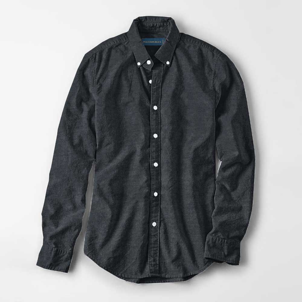 Polo Republica Men's Brandeta Minor Fault Casual Shirt Minor Fault Polo Republica Jeans Marl S 