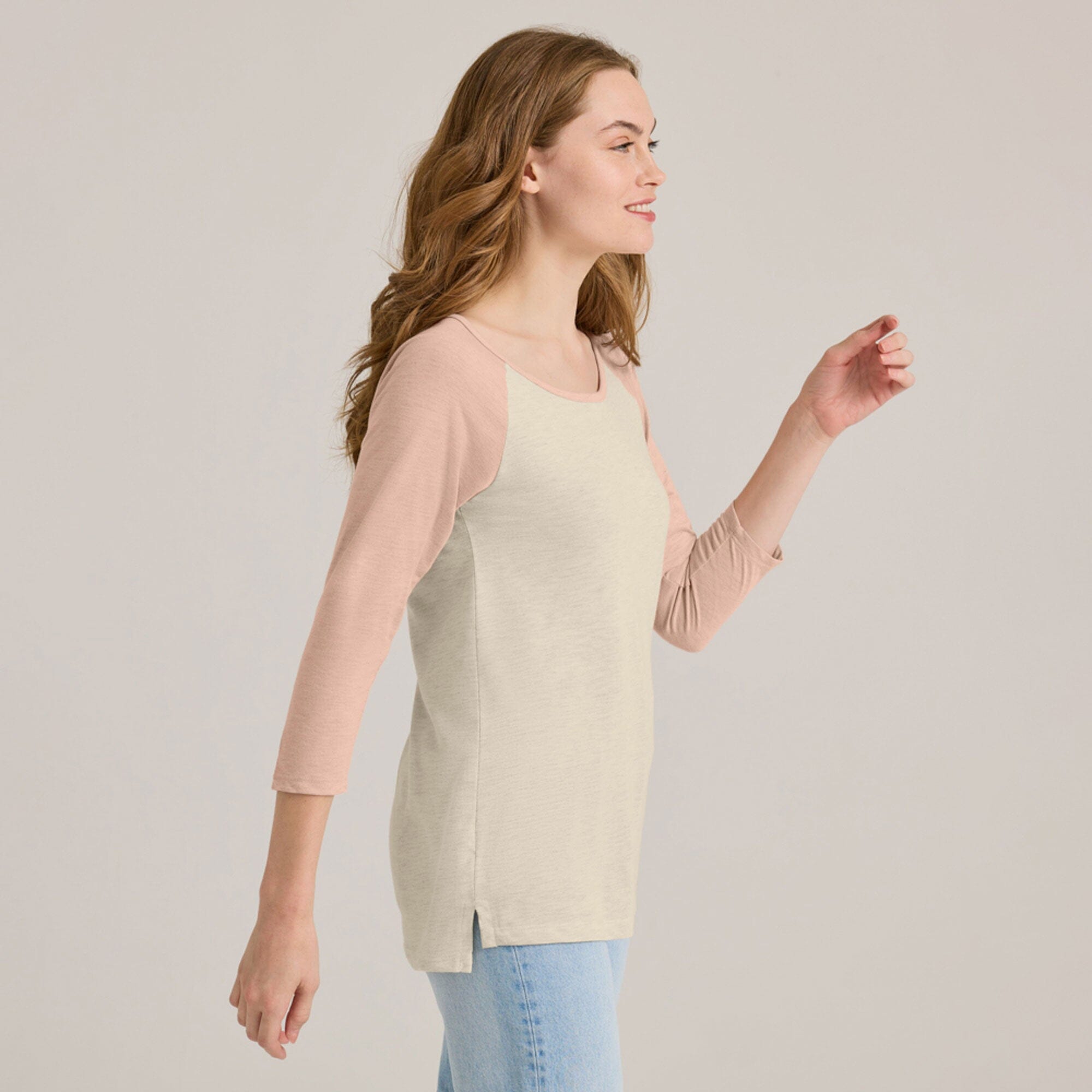 Platinum Women's Contrast Sleeves Minor Fault Summer Tee Shirt Minor Fault IST 