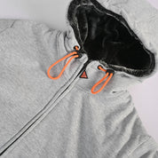 Axinite Men's Sherpa Fleece Minor Fault Zipper Hoodie Minor Fault Image 