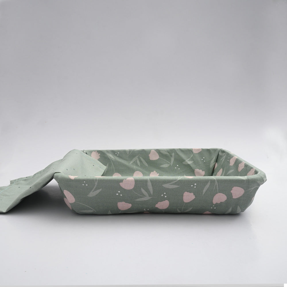 Bread Basket Large Size With Cover Kitchen Accessories De Artistic Mint Green 
