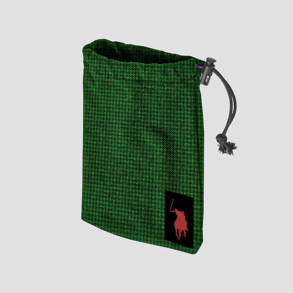 Polo Republica Multipurpose Pony Pouch. Made-With-Waste! Stationary & General Accessories Polo Republica Gingham Green S (7 X 5) 