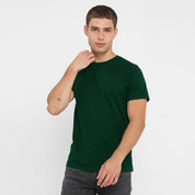 Atva Jadida Men's Tee Shirt B Quality Image Bottle Green M 