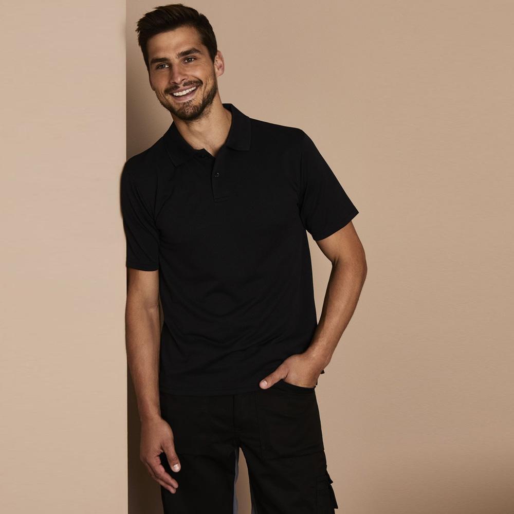SJ Classic Short Sleeve Polo Shirt Men's Polo Shirt Image Black XXS 
