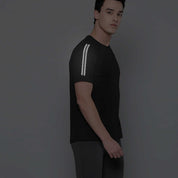 Polo Republica Men's PR & Shoulder Stripes Printed Activewear Tee Shirt Men's Tee Shirt Polo Republica Black S 