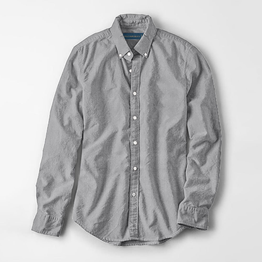 Polo Republica Men's Brandeta Minor Fault Casual Shirt Minor Fault Polo Republica Grey S 