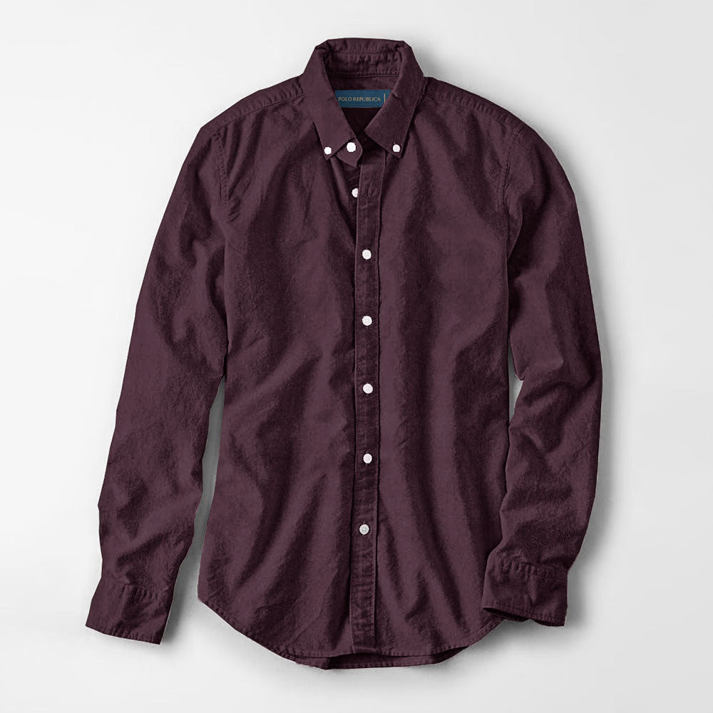 Polo Republica Men's Brandeta Minor Fault Casual Shirt Minor Fault Polo Republica Maroon S 