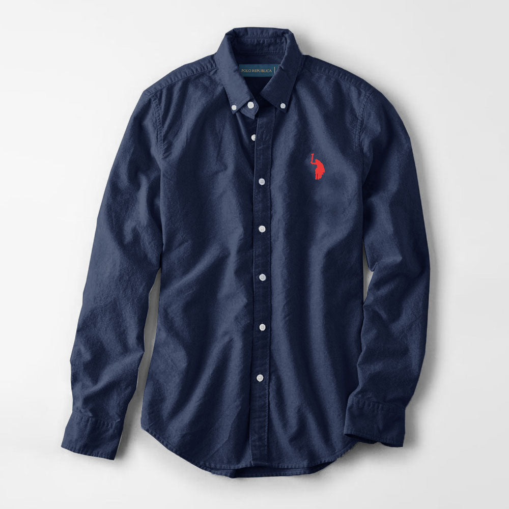 Polo Republica Men's Premium Pony Embroidered Plain Casual Shirt I
