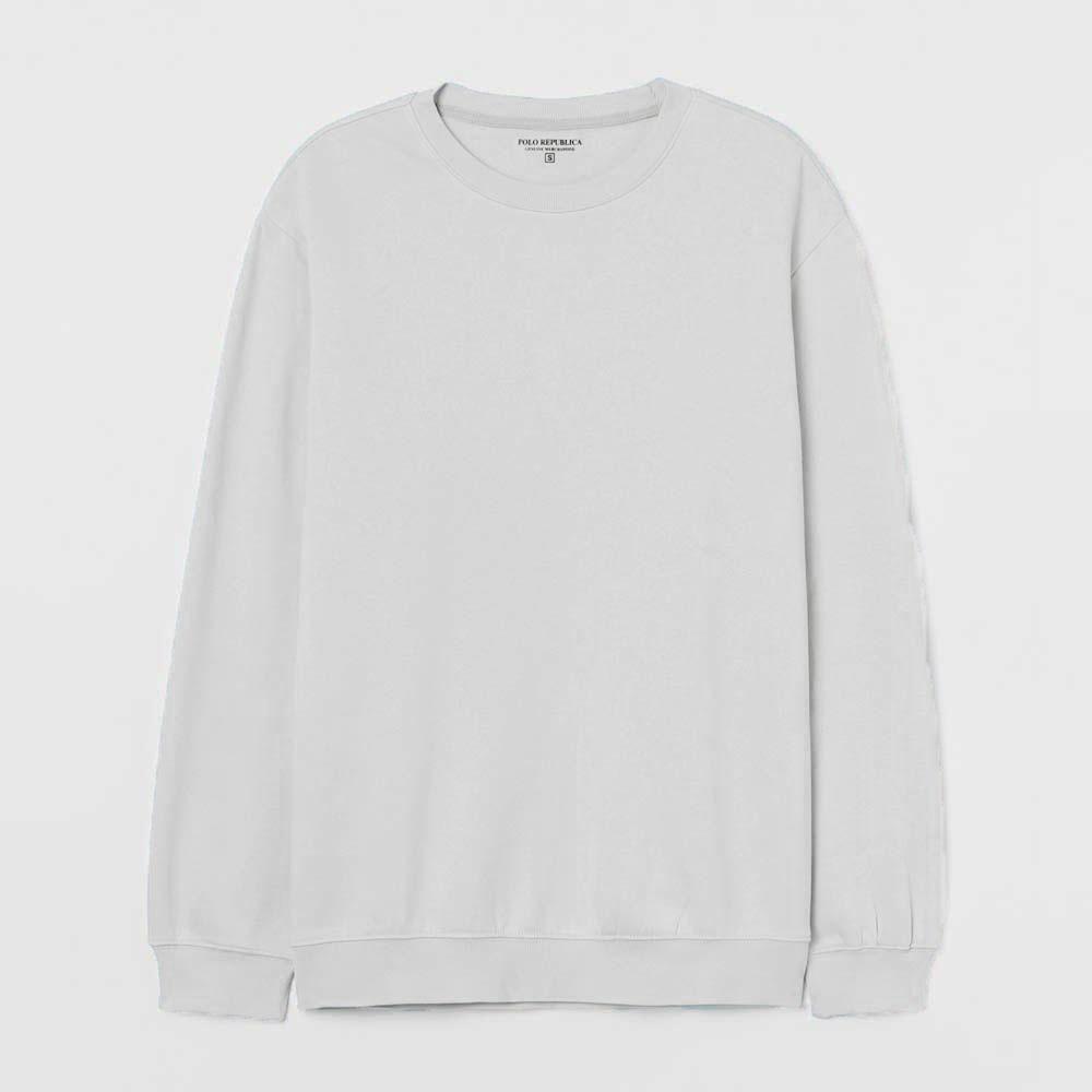 Polo Republica Men's Astrakhan Fleece Minor Fault Sweat Shirt Minor Fault Polo Republica Off White S 
