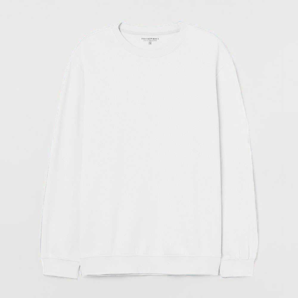 Polo Republica Men's Astrakhan Fleece Minor Fault Sweat Shirt Minor Fault Polo Republica White S 
