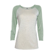 Platinum Women's Contrast Sleeves Minor Fault Summer Tee Shirt Minor Fault IST Grey & Mint S 
