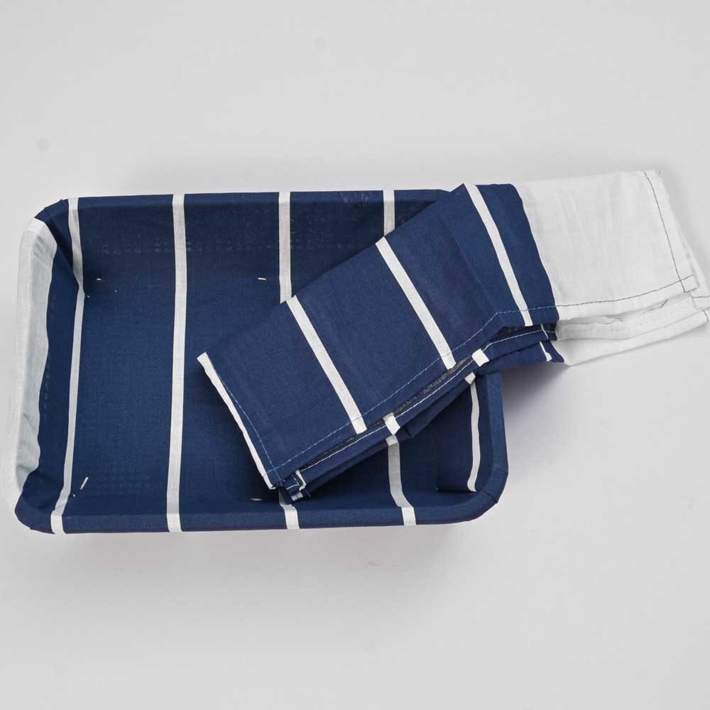 Bread Basket Large Size With Cover Kitchen Accessories De Artistic Blue & White 