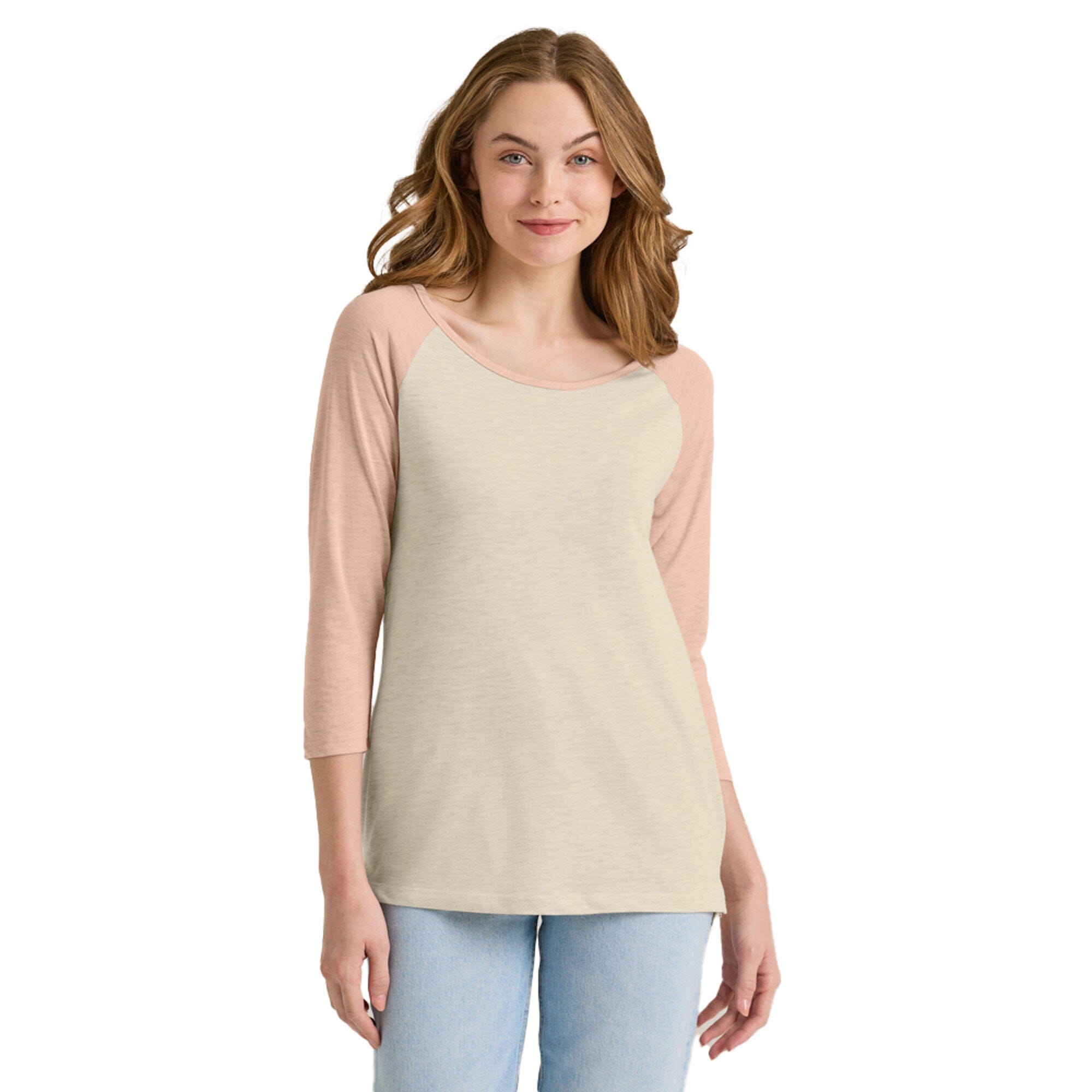 Platinum Women's Contrast Sleeves Minor Fault Summer Tee Shirt Minor Fault IST Grey & Pink S 