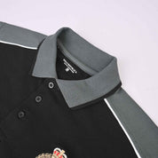 Polo Republica Men's PRC Crest & 85 Embroidered Contrast Panels Polo Shirt