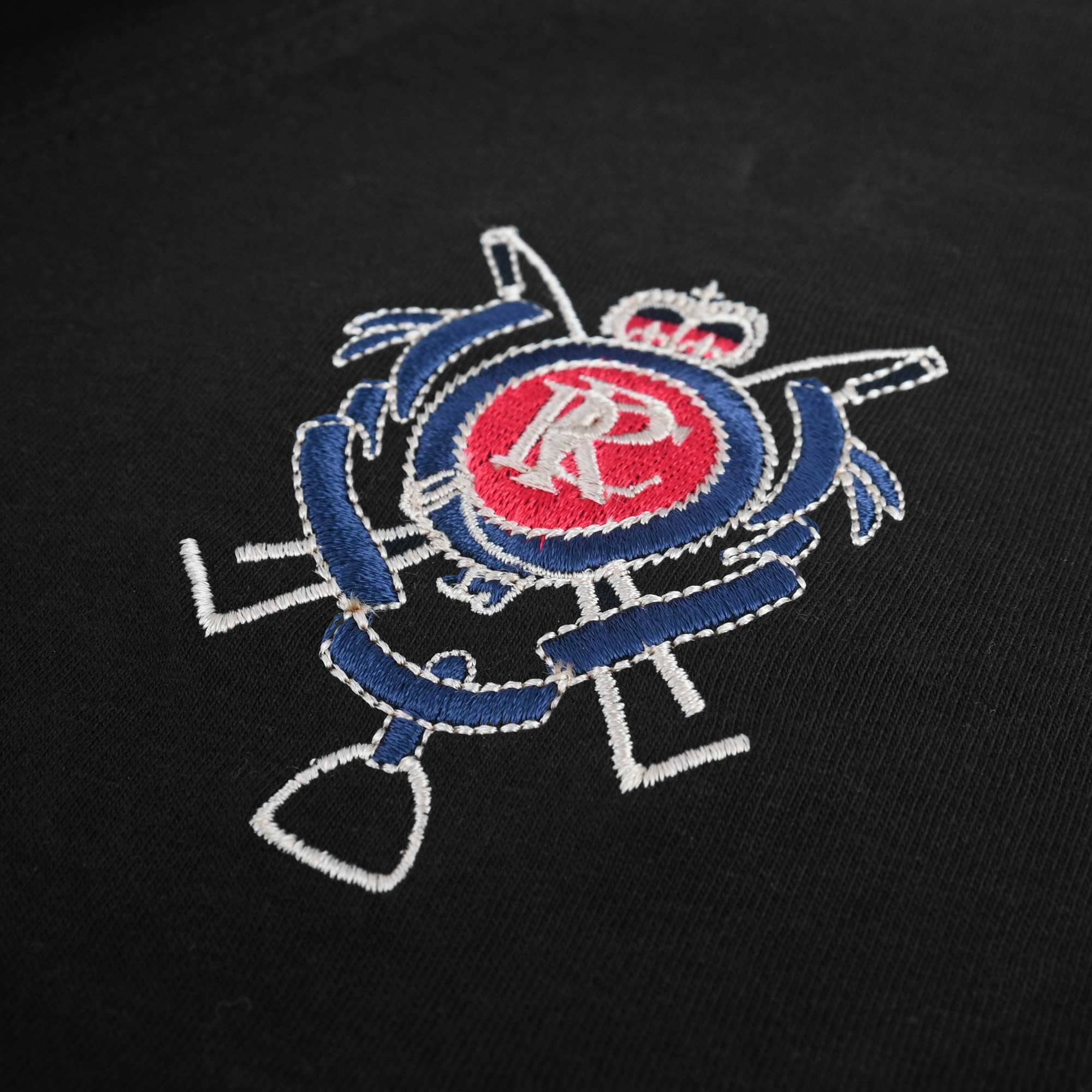 Polo Republica Men's Double Pony & Crest Embroidered Raglan Sleeve Tee Shirt Men's Tee Shirt Polo Republica 