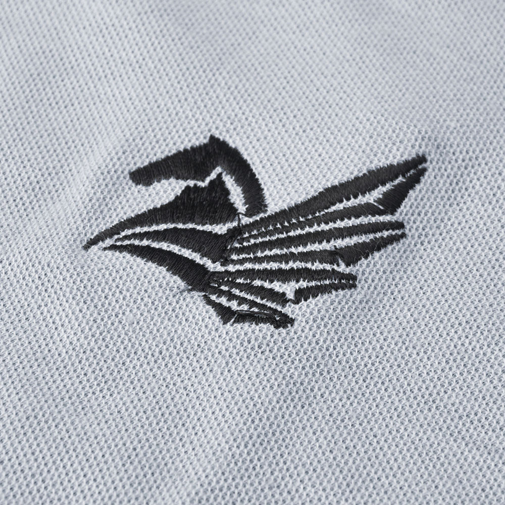 Poler Men's Corinth Flying Horse Embroidered Short Sleeve Polo Shirt Men's Polo Shirt IBT 