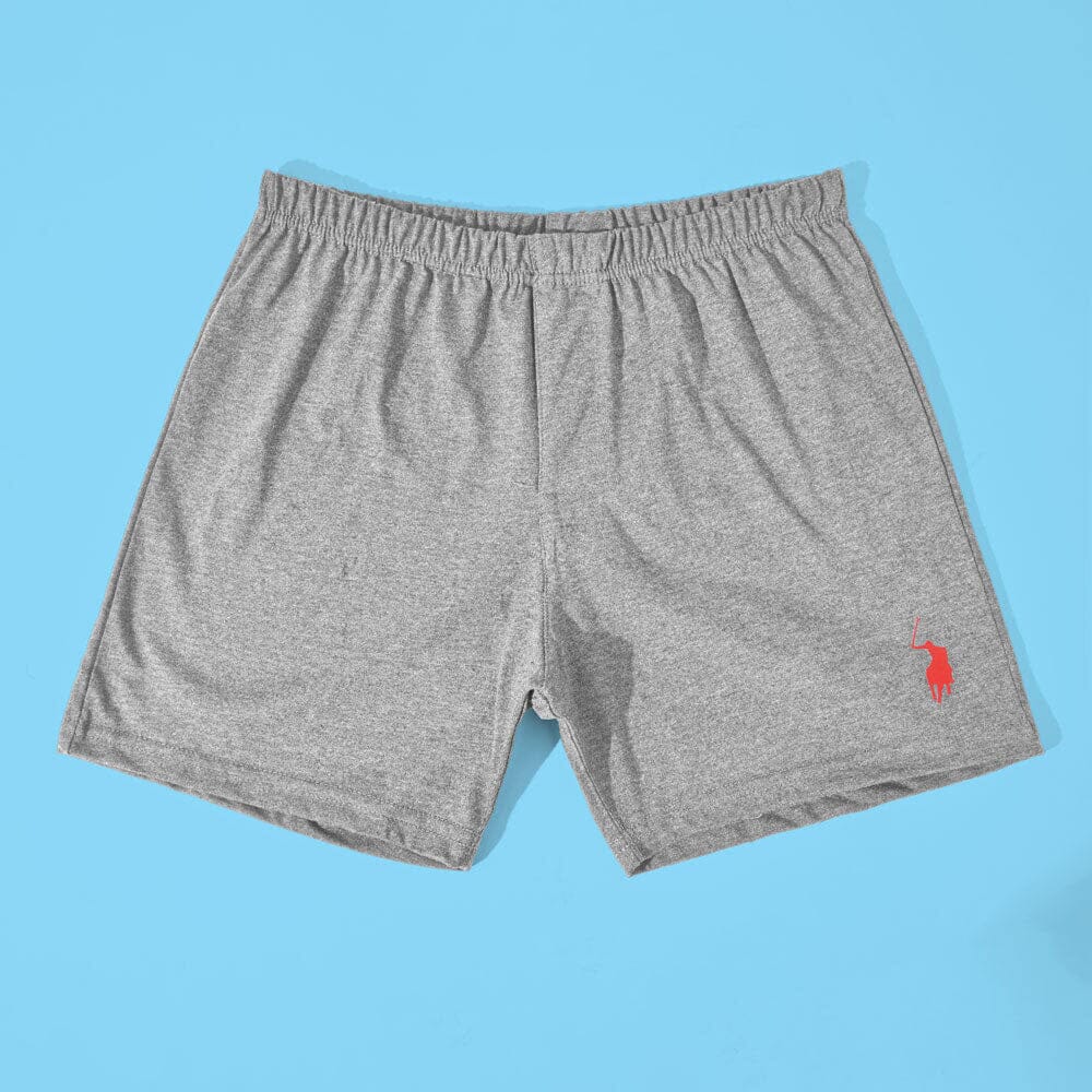 Polo Republica Signature Minor Fault Boxer Shorts Minor Fault Polo Republica Heather Grey Pony S 