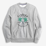 Polo Republica Men's Florida Printed Minor Fault Fleece Sweat Shirt Minor Fault Polo Republica Heather Grey S 