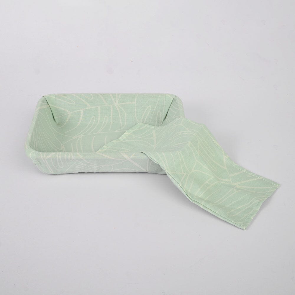 Bread Basket Large Size With Cover Kitchen Accessories De Artistic Light Mint 