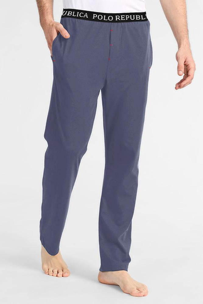 Polo Republica Men's Vodice Slim Fit Jersey Minor Fault Lounge Pants Minor Fault Polo Republica Powder Blue S 