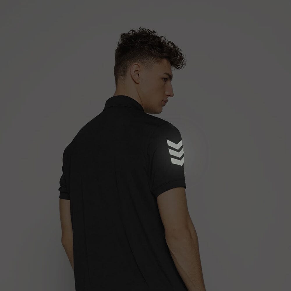 Polo Republica Men's Pony & Arrow Reflector Printed Activewear Polo Shirt Men's Polo Shirt Polo Republica 