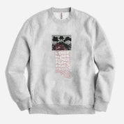 HAS Apparel Men's Peace Printed Long Sleeve Sweat Shirt Men's Sweat Shirt HAS Apparel Heather Grey XS 